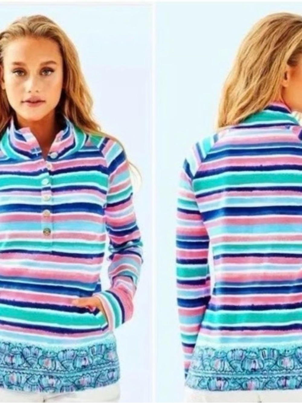 Lilly Pulitzer Colorful Striped Pullover